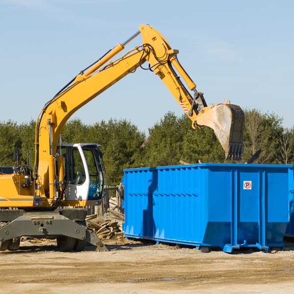 can i choose the location where the residential dumpster will be placed in Coker Creek Tennessee